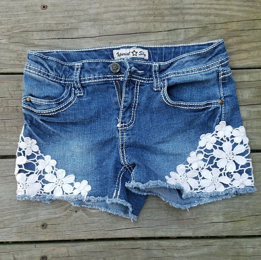 •3\$15• Imperial Star Lace Denim Short